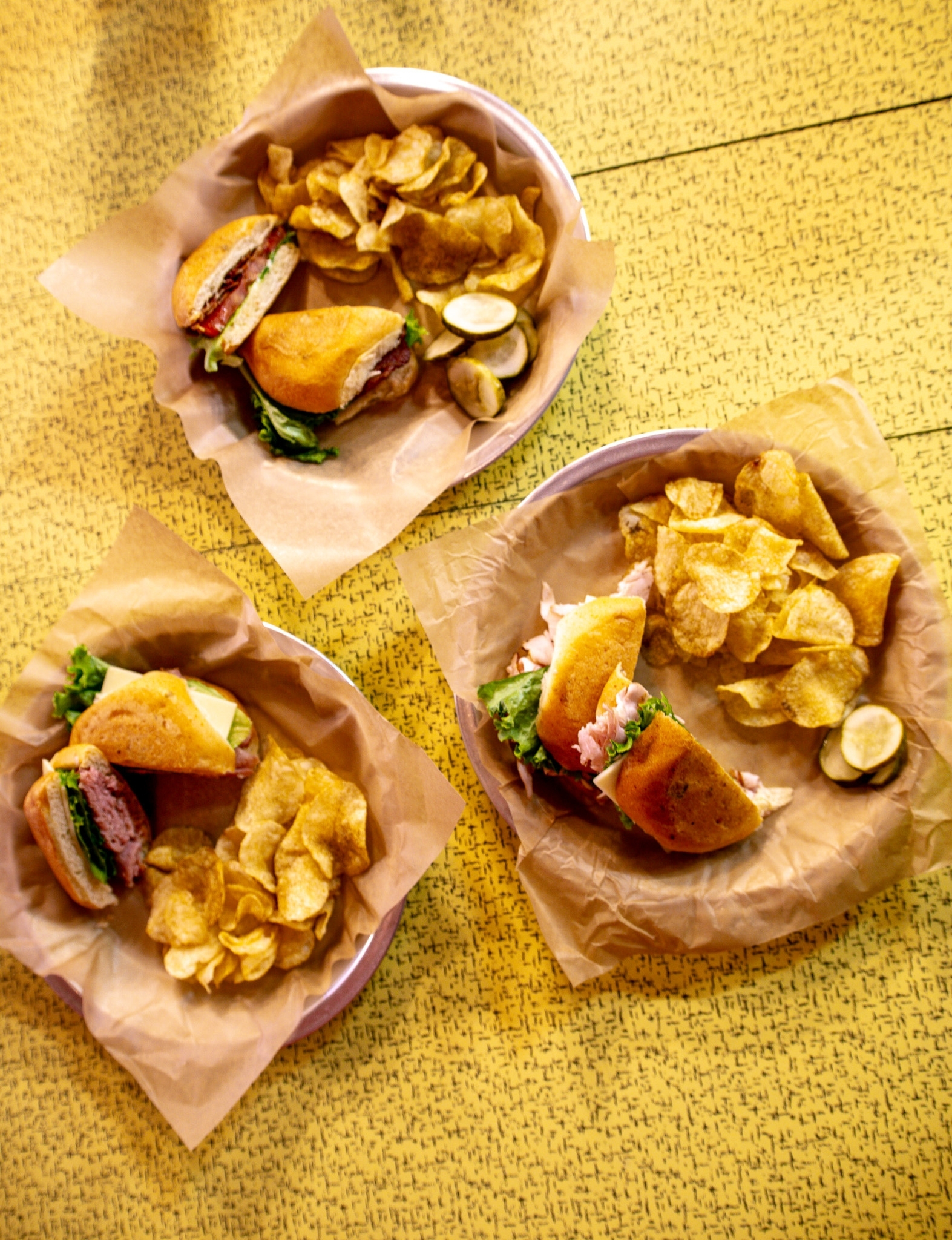 BLT and sandwich trio